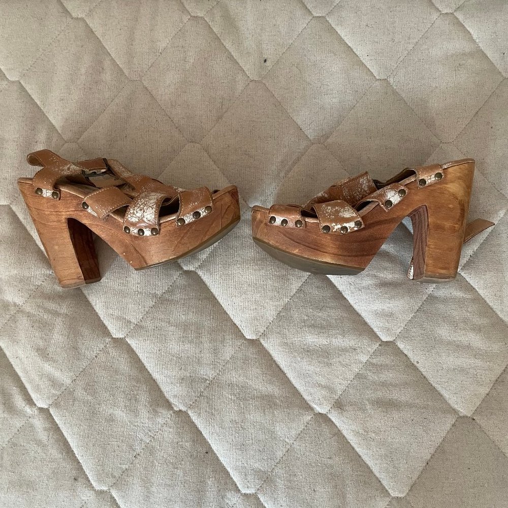 Bed Stu Mellissa Cream Heel 9 (bedstu)